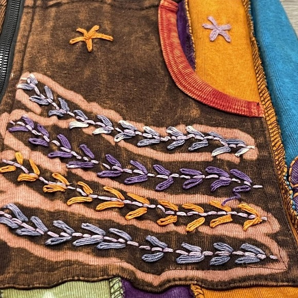 The Collection Royal jacket Womens Size Small Multicolor hippy bohemia lagenlook - Picture 3 of 7